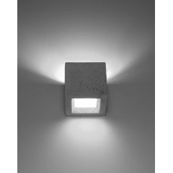 Kinkiety - betonowy kinkiet leo sl.0991 sollux lighting 