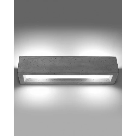 Kinkiety-do-salonu - sl.0993 kinkiet vega 50 betonowy 2xe27 sollux 