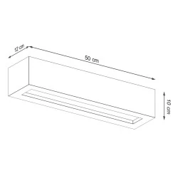 Kinkiety-do-salonu - sl.0993 kinkiet vega 50 betonowy 2xe27 sollux 