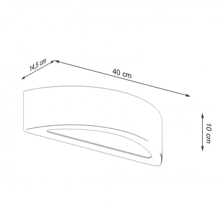 Kinkiety - betonowy kinkiet atena sl.0994 sollux lighting 