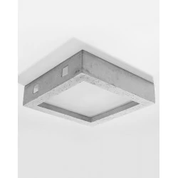 Plafony - sl.0995 riza plafon led 18w 3000k 1600lm w betonowej obudowie sollux 