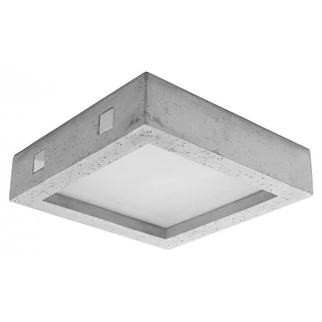 Plafony - sl.0995 riza plafon led 18w 3000k 1600lm w betonowej obudowie sollux 