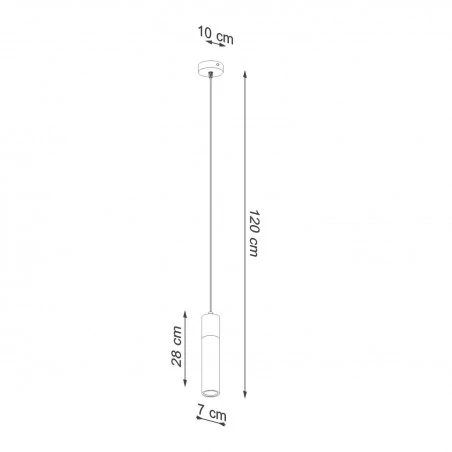 Oswietlenie-sufitowe - szara lampa wisząca zane sl.0965 sollux lighting 