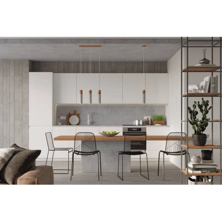 Oswietlenie-sufitowe - szara lampa wisząca 3xgu10 zane sl.0967 sollux lighting 