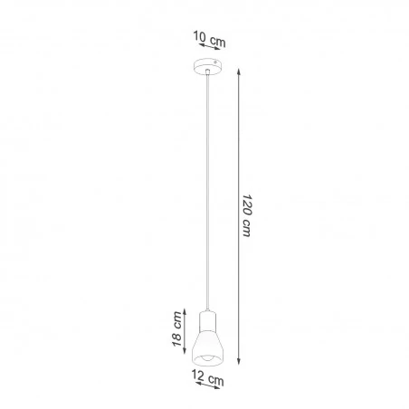 Lampy-sufitowe - sl.0963 lampa wisząca qubic czarna beton drewno e27 sollux 