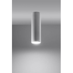 Oswietlenie-sufitowe - tuba natynkowa 20 cm biała polska downlight  lagos sl.0997 sollux 