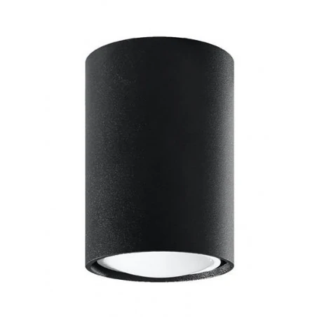 Oswietlenie-sufitowe - oprawa sufitowa tuba czarna polska 5lat gwarancji lagos gu10 sl.1000 sollux 