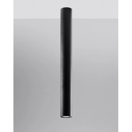 Oswietlenie-sufitowe - tuba sufitowa czarna lagos 60 gu10 sl.1003 sollux 