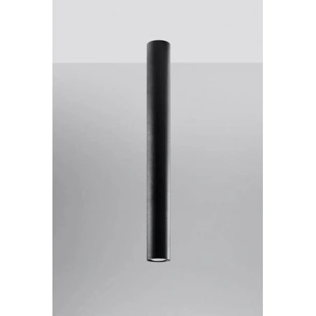 Oswietlenie-sufitowe - tuba sufitowa czarna lagos 60 gu10 sl.1003 sollux 