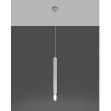 Oswietlenie-sufitowe - biała lampa wisząca wezyr sl.0957 sollux lighting 