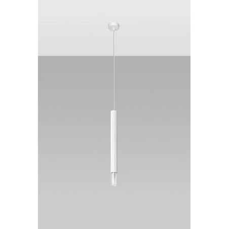 Oswietlenie-sufitowe - biała lampa wisząca wezyr sl.0957 sollux lighting 