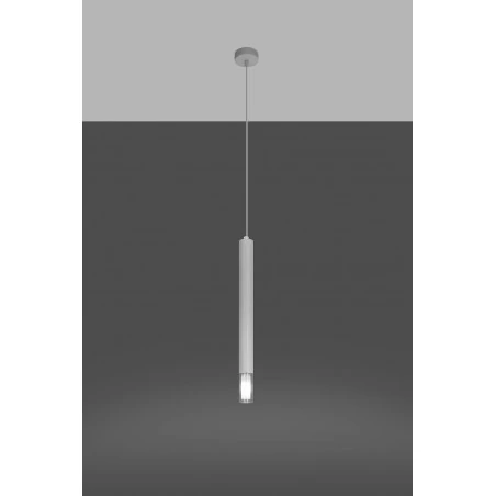 Oswietlenie-sufitowe - biała lampa wisząca wezyr sl.0957 sollux lighting 