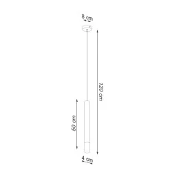 Oswietlenie-sufitowe - biała lampa wisząca wezyr sl.0957 sollux lighting 