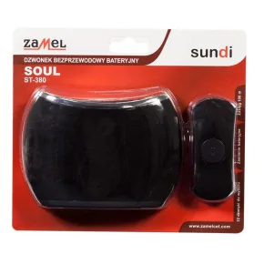  Dzwonek bezprzewodowy czarny ST-380 SOUL ZAMEL 