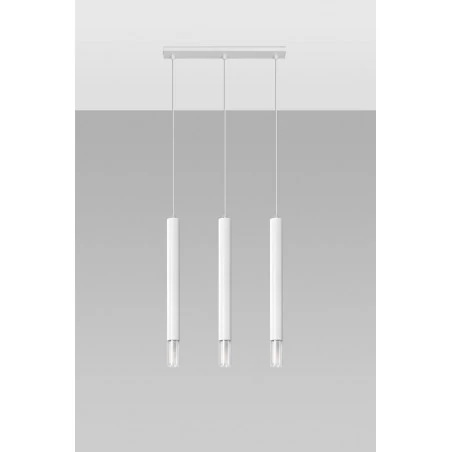 Oswietlenie-sufitowe - biała lampa wisząca 3xg9 wezyr sl.0959 sollux lighting 