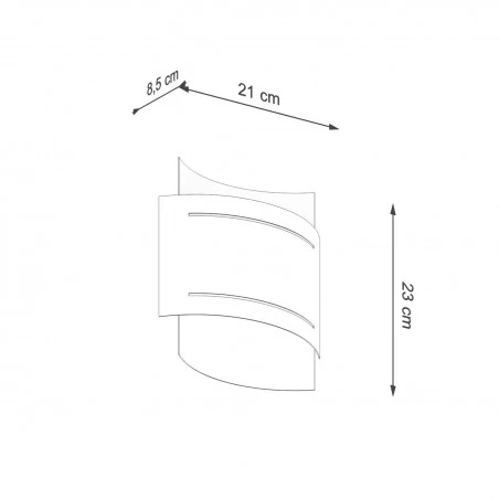 Kinkiety - czarny kinkiet hestia sl.0981 sollux lighting 