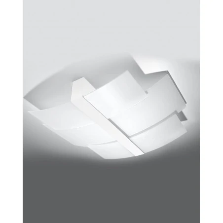 Plafony - sl.1047 plafon celia biały geometryczny 3xe27 sollux 