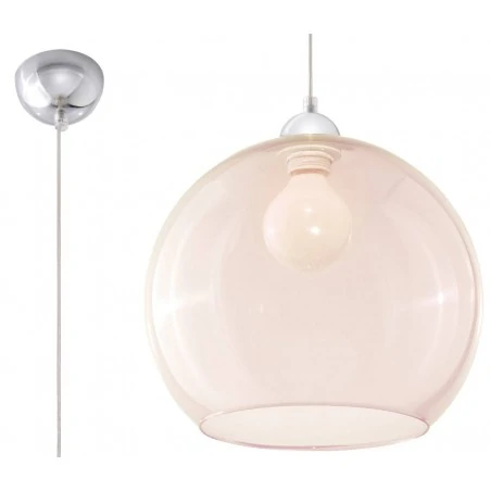 Oswietlenie-sufitowe - wisząca szampańska lampa ball sl.0249 sollux lighting 