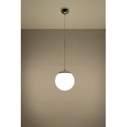Lampy-sufitowe - sl.0263 lampa wisząca ugo 20 chrom szklana kula sollux 