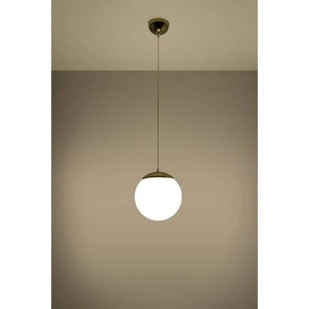 Lampy-sufitowe - sl.0715 ugo 20 lampa wisząca sufitowa kula biało-złota sollux 