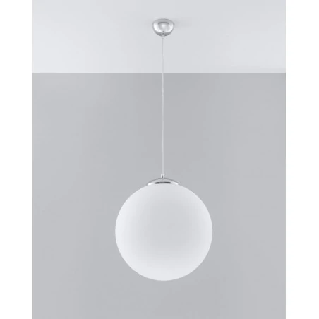 Lampy-sufitowe - sl.0265 lampa wisząca kula ugo 40 chrom sollux 