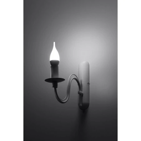 Kinkiety-do-salonu - kinkiet biały minerwa e14 sl.0216 sollux lighting 