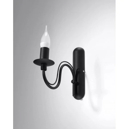 Kinkiety-do-salonu - czarny kinkiet minerwa e14 sl.0220 sollux lighting 