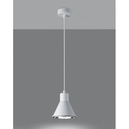 Oswietlenie-sufitowe - biała lampa wisząca tazila sl.0987 sollux lighting 