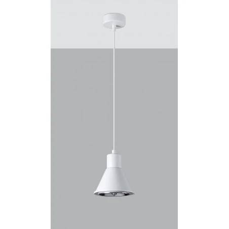 Oswietlenie-sufitowe - biała lampa wisząca tazila sl.0987 sollux lighting 