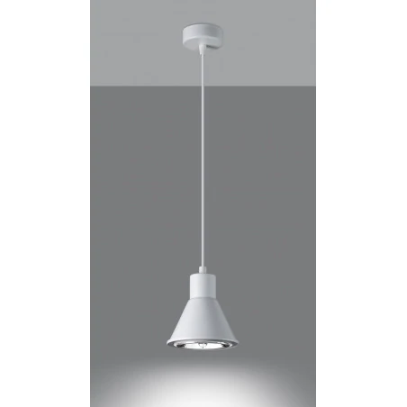 Oswietlenie-sufitowe - biała lampa wisząca tazila sl.0987 sollux lighting 