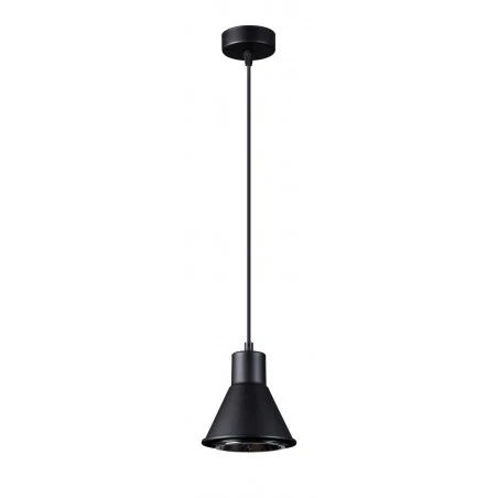 Oswietlenie-sufitowe - czarna lampa wisząca tazila sl.0989 sollux lighting 