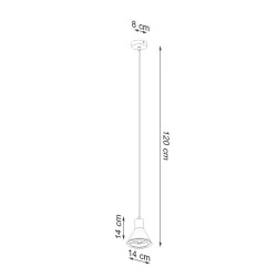 Oswietlenie-sufitowe - czarna lampa wisząca tazila sl.0989 sollux lighting 