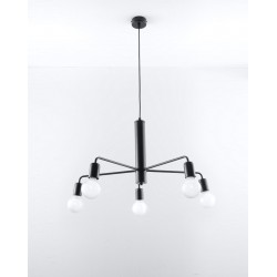 Lampy-sufitowe - żyrandol lampa sufitowa pajączek duomo 5xe27 sl.0304 sollux 