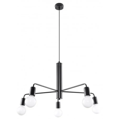 Lampy-sufitowe - żyrandol lampa sufitowa pajączek duomo 5xe27 sl.0304 sollux 