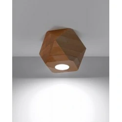 Oswietlenie-sufitowe - plafon z naturalnego drewna woody sl.1009 sollux lighting 