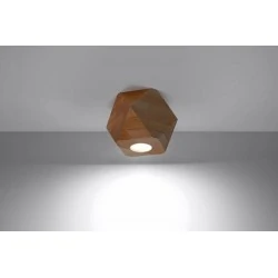 Oswietlenie-sufitowe - plafon z naturalnego drewna woody sl.1009 sollux lighting 