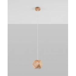 Oswietlenie-sufitowe - lampa wisząca z naturalnego drewna woody sl.1011 sollux lighting 