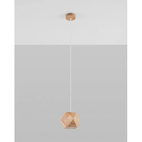 Oswietlenie-sufitowe - lampa wisząca z naturalnego drewna woody sl.1011 sollux lighting 