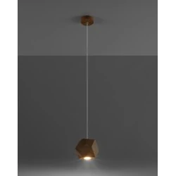 Oswietlenie-sufitowe - lampa wisząca z naturalnego drewna woody sl.1011 sollux lighting 