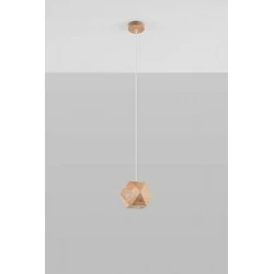 Oswietlenie-sufitowe - lampa wisząca z naturalnego drewna woody sl.1011 sollux lighting 