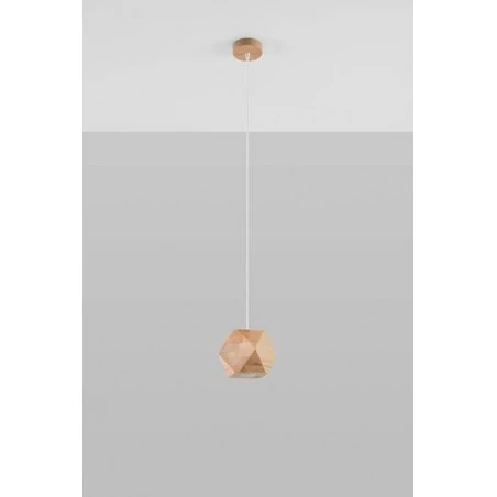 Oswietlenie-sufitowe - lampa wisząca z naturalnego drewna woody sl.1011 sollux lighting 