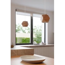 Oswietlenie-sufitowe - lampa wisząca z naturalnego drewna woody sl.1011 sollux lighting 