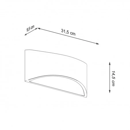 Kinkiety-do-salonu - lakierowany kinkiet vixen sl.1048 sollux lighting 