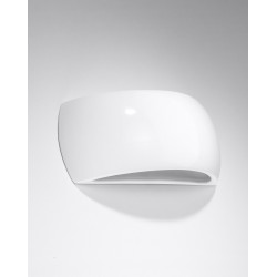 Kinkiety - lakierowany biały kinkiet pontius sl.1025 sollux lighting 