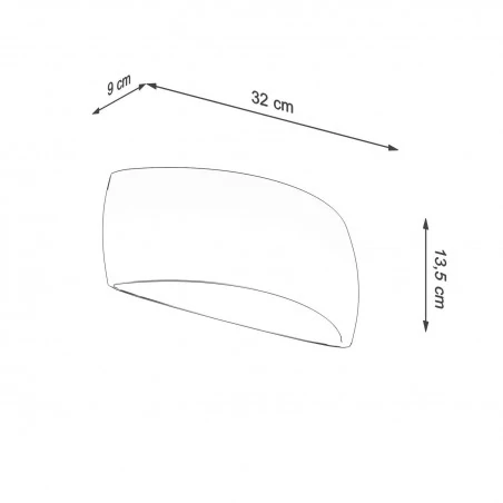 Kinkiety - lakierowany biały kinkiet pontius sl.1025 sollux lighting 