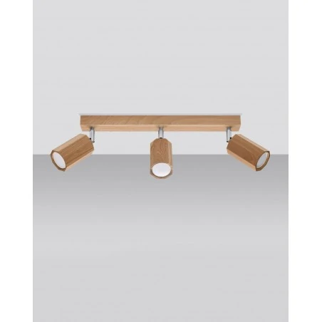 Oswietlenie-sufitowe - drewniany plafon 3xgu10 zeke sl.1030 sollux lighting 