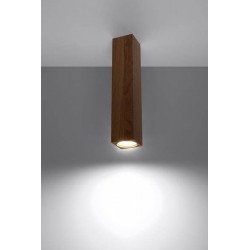 Oswietlenie-sufitowe - oprawa sufitowa drewniana downlight keke 30 dąb sl.1041 sollux 