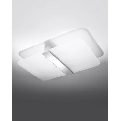 Oswietlenie-sufitowe - biały plafon 4xg9 azalia sl.1007 sollux lighting 