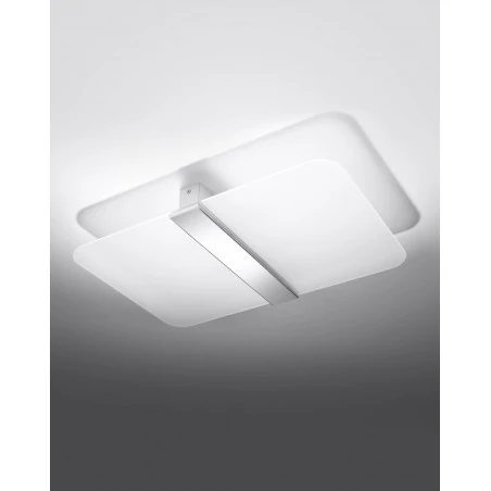 Oswietlenie-sufitowe - biały plafon 4xg9 azalia sl.1007 sollux lighting 