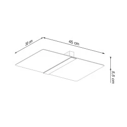 Oswietlenie-sufitowe - biały plafon 4xg9 azalia sl.1007 sollux lighting 